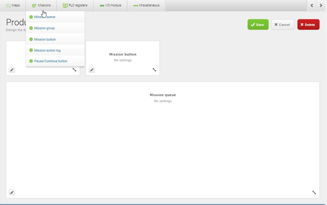 web interface dashboard designer
